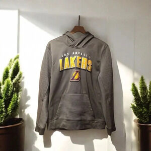 NBA Los Angeles Lakers Men's Size Medium Gray Hoodie